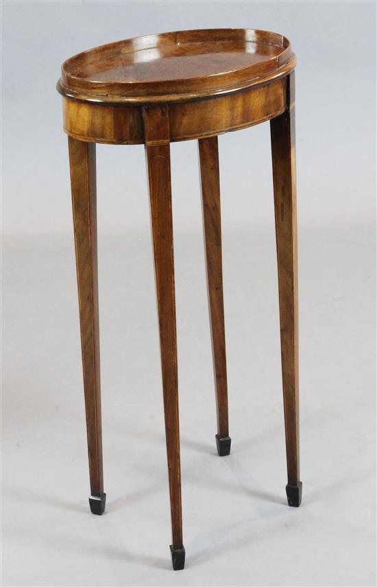 An inlaid occasional table, H.72.5cm